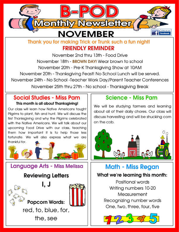 delray-beach-day-care-facility-monthly-newsletter