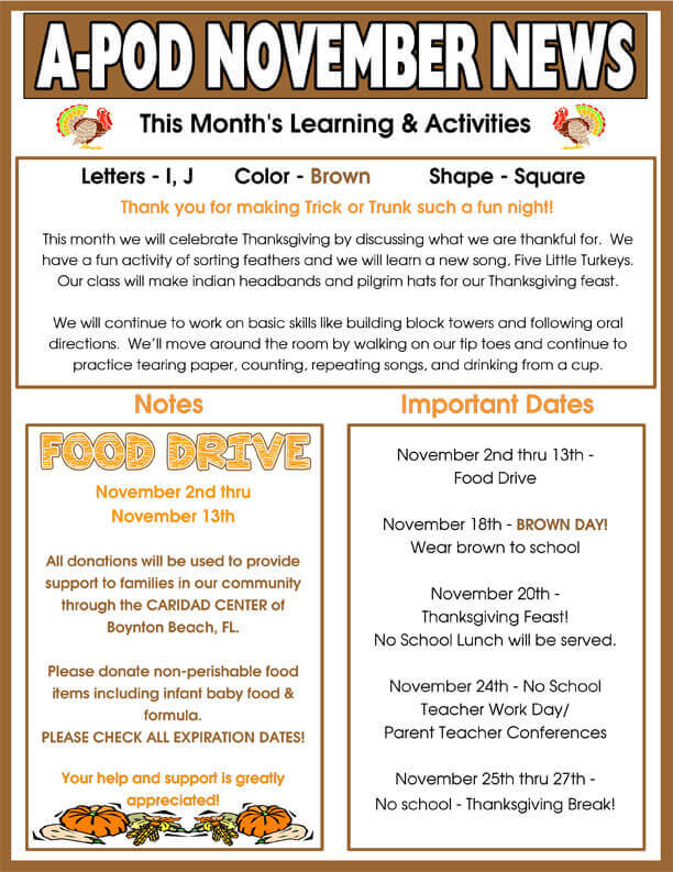 delray-beach-day-care-facility-monthly-newsletter